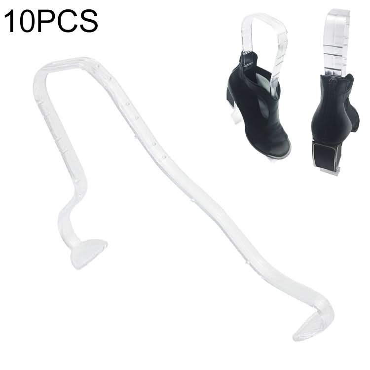 10 PCS Plastic Thickened Transparent Elastic Anti-Wrinkle Anti-Flat Shoe Rack Shoe Store Display Shoe Rack