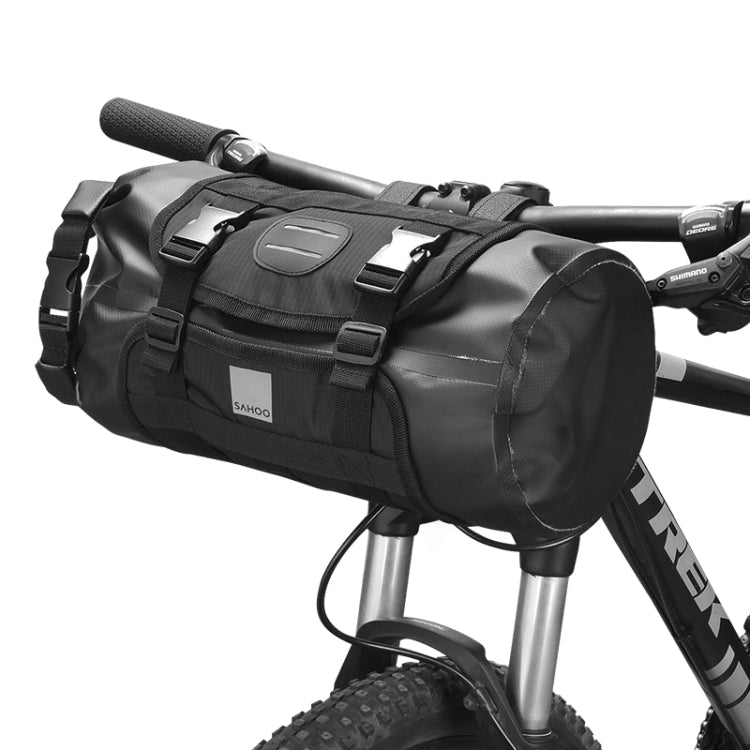 SAHOO 11L Enlarged Bicycle Front Bag Mountain Bike Clip Mesh Waterproof And Wear-Resistant Handlebar Bag