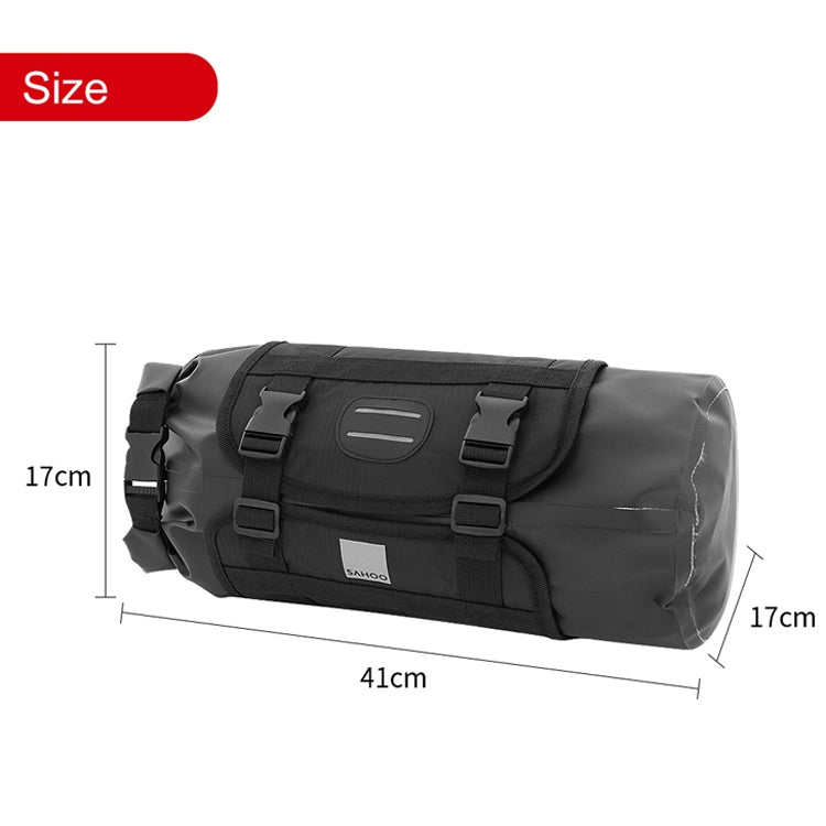 SAHOO 11L Enlarged Bicycle Front Bag Mountain Bike Clip Mesh Waterproof And Wear-Resistant Handlebar Bag Reluova