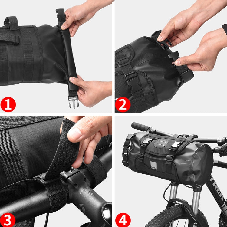 SAHOO 11L Enlarged Bicycle Front Bag Mountain Bike Clip Mesh Waterproof And Wear-Resistant Handlebar Bag