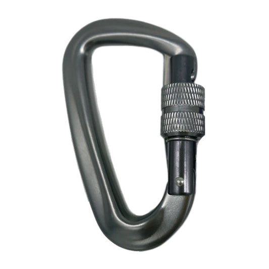 AD802N 8cm Aluminum Alloy Mountaineering Buckle D-Shaped Backpack Climbing Outdoor Hammock Safety Buckle, Color Random Delivery