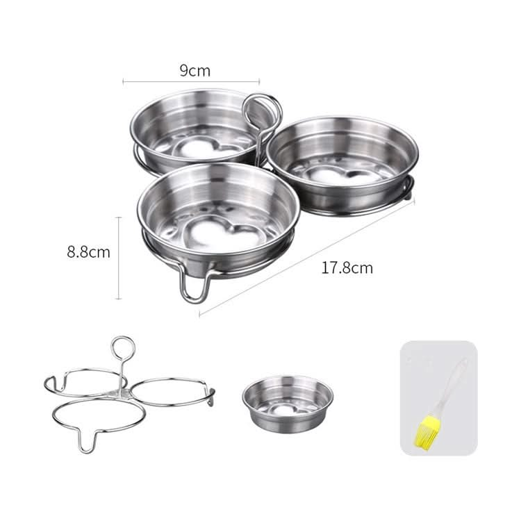 Y304 Child Breakfast Stainless Steel Egg Boiler Household Mini Multi-Function Steaming Egg Tool