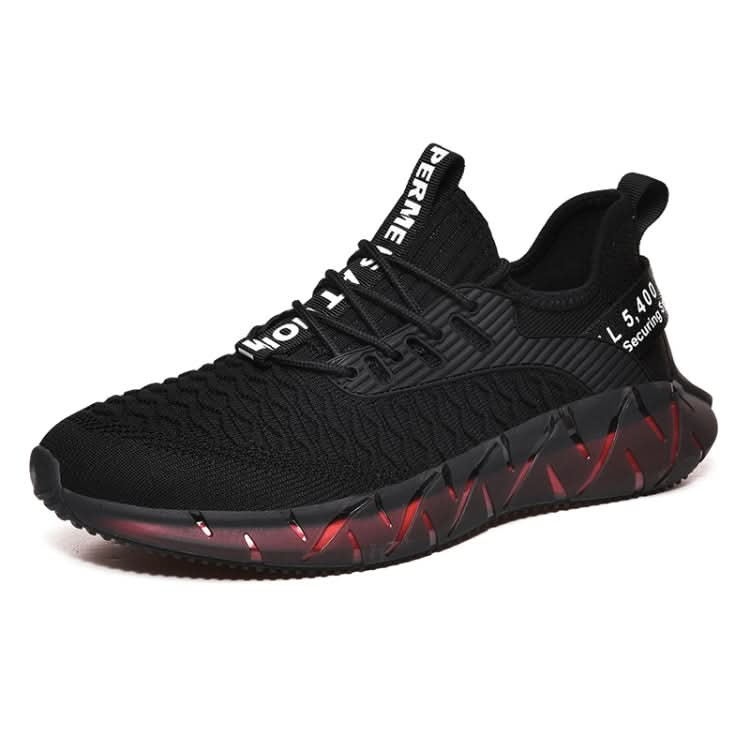 Men Lightweight Breathable Mesh Sneakers Flying Woven Casual Running Shoes, Series 1 Reluova