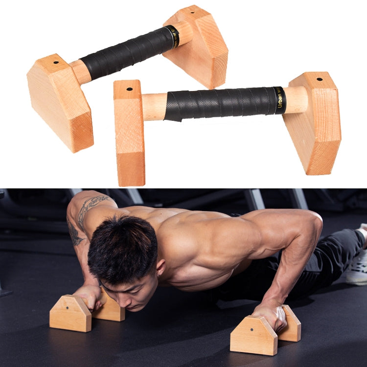 1 Pair Push-Ups Bracket Wooden Single Parallel Bars Inverted Frame