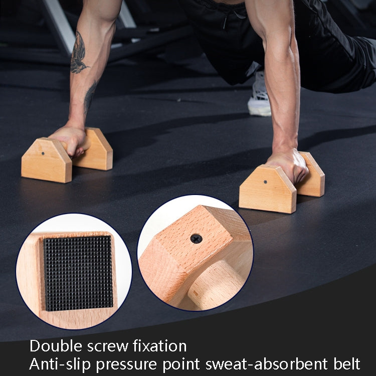 1 Pair Push-Ups Bracket Wooden Single Parallel Bars Inverted Frame