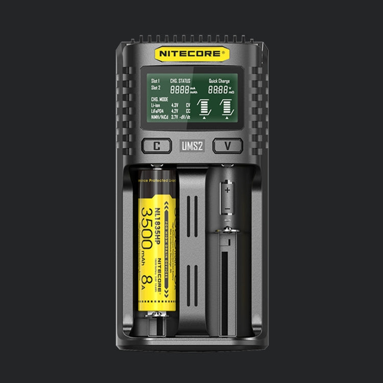 NITECORE Fast Lithium Battery Charger, US Plug Reluova