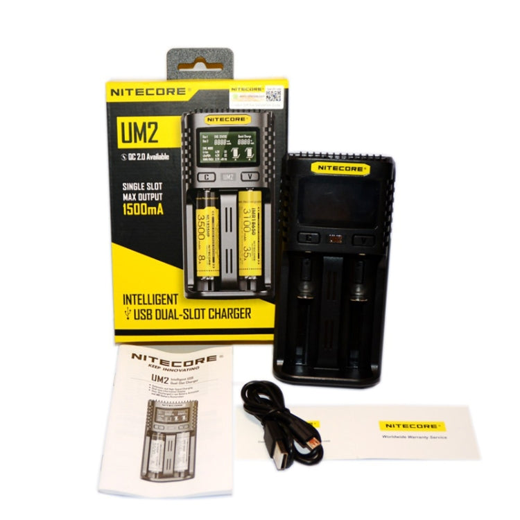 NITECORE Fast Lithium Battery Charger, US Plug