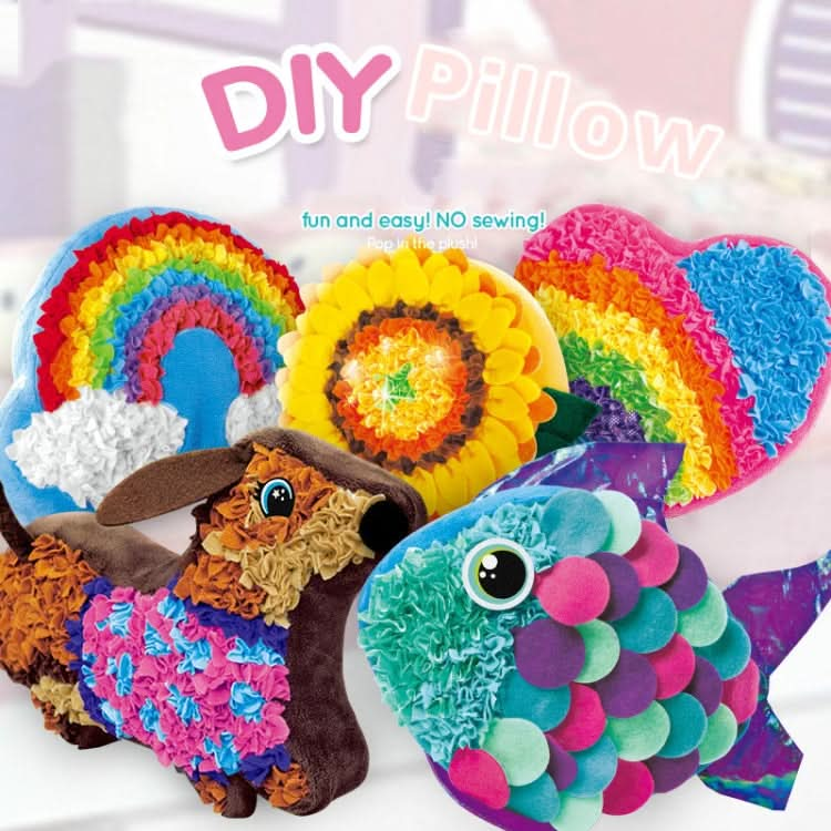 DIY Plush Pillow Toy Three-Dimensional Handmade Doll Material Package Reluova