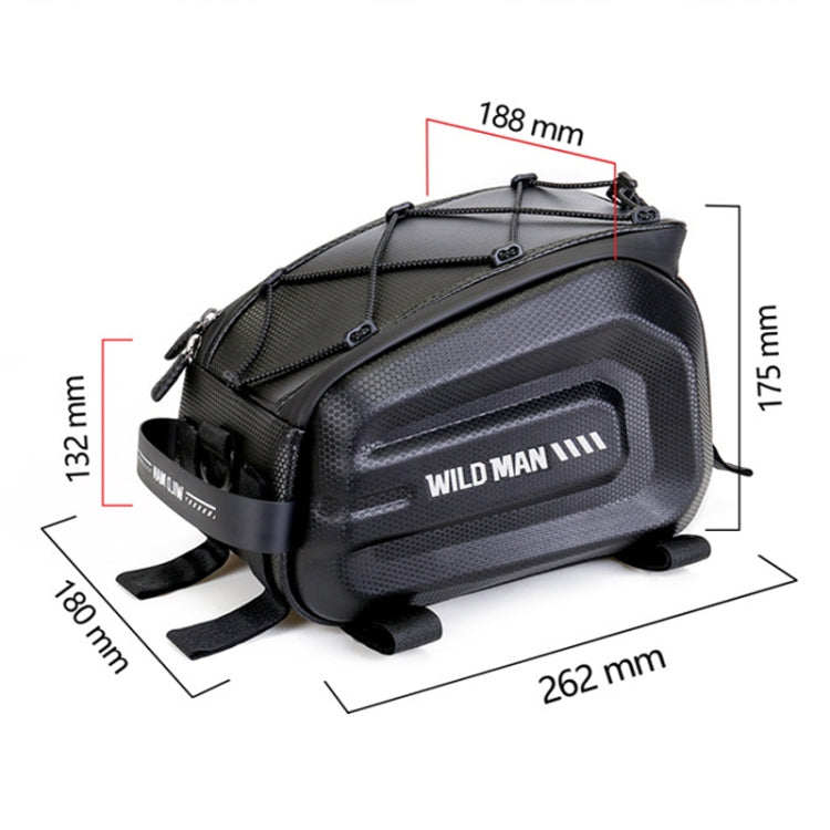 WILD MAN GD5 4L Bicycle EVA Hard Shell Rack Tail Bag Outdoor Cycling Equipment Reluova