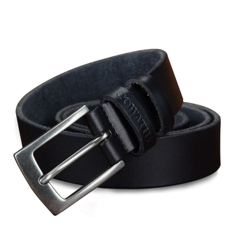 COWATHER XF018 Men Casual Business Pin Buckle Cowhide Belt,Length: Reluova