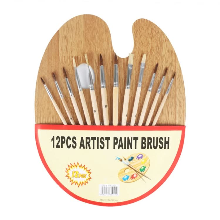 Bristle And Horsehair Hand-Painted Paint Pen Log Brush Set Reluova