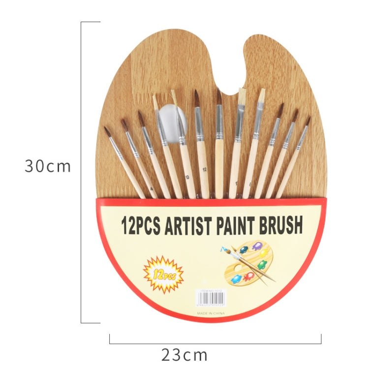 Bristle And Horsehair Hand-Painted Paint Pen Log Brush Set Reluova