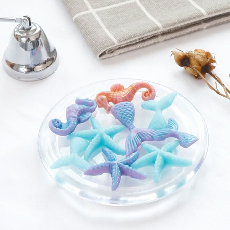 Ocean Series Big And Small Fishtail Starfish Seahorse DIY Baking Liquid Silicone Mold Reluova