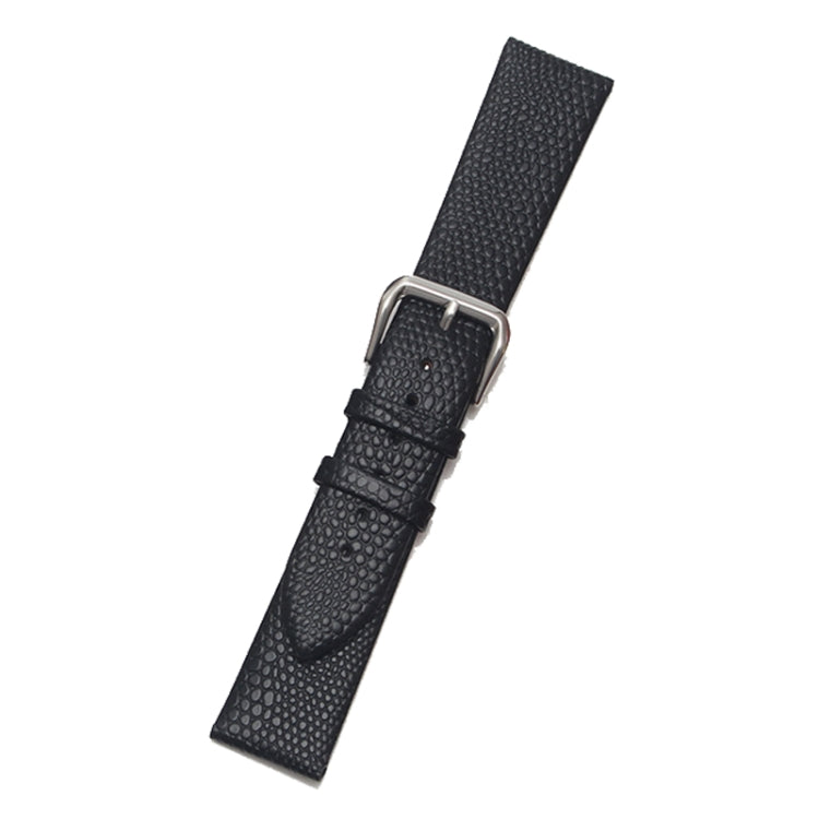 Thin Watch Chain With Calfskin Lizard Pattern Strap