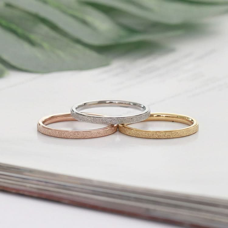 Three Lifetimes Titanium Steel Couple Rings Very Fine Frosted Ring Reluova