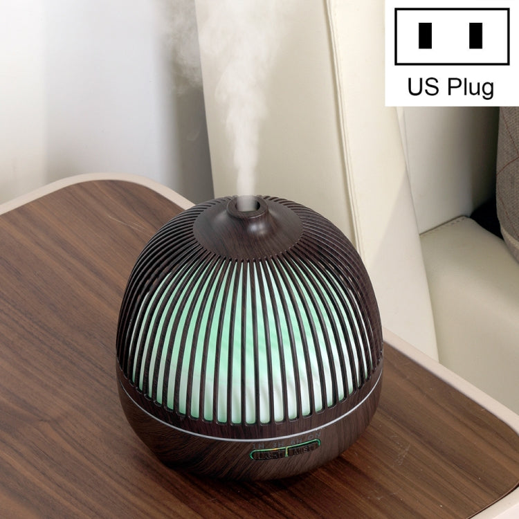 Bird Cage Wood Graphic Aromatherapy Machine Ultrasonic Smart Home Colorful Night Light Hollow Humidifier Reluova