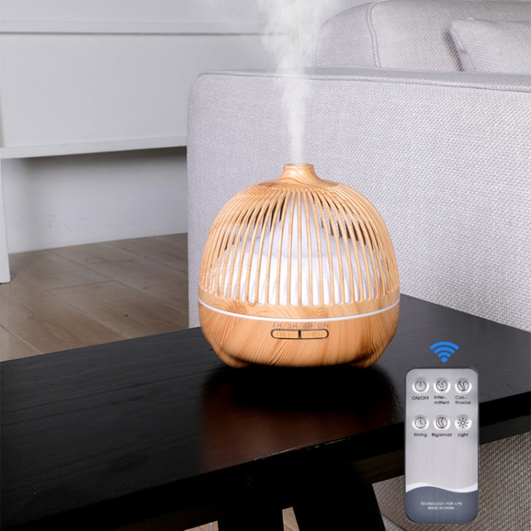 Bird Cage Wood Graphic Aromatherapy Machine Ultrasonic Smart Home Colorful Night Light Hollow Humidifier Reluova