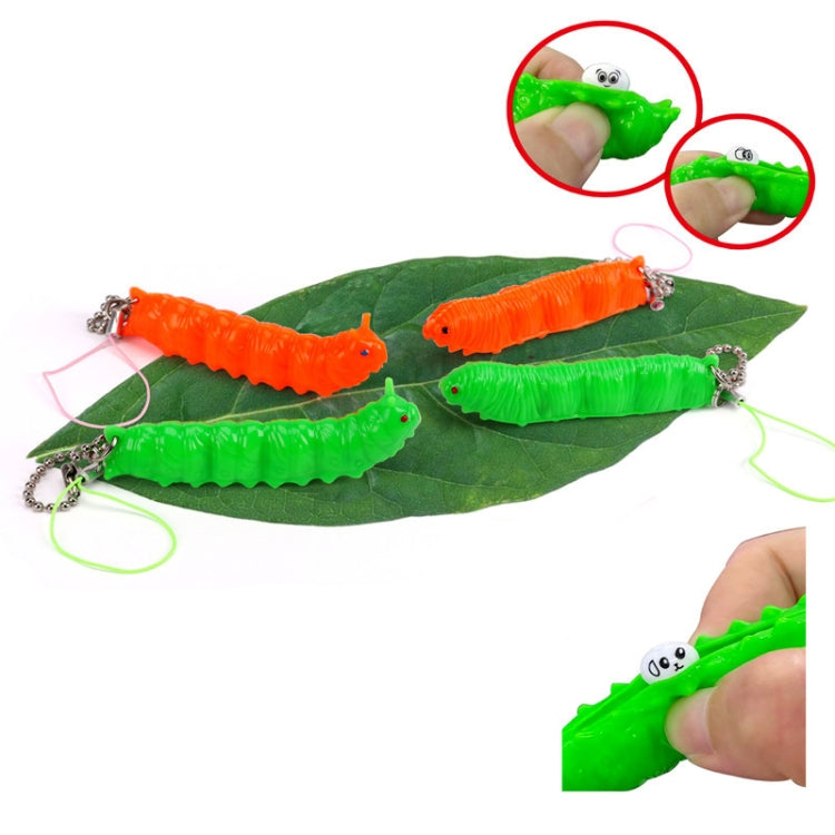 10 PCS Squeeze Caterpillar Vent Decompression Toy