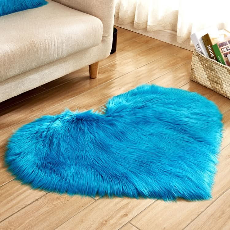 Love Heart Rugs Artificial Wool Sheepskin Hairy Carpet Faux Floor Mat Fur Plain Fluffy Soft Area Rug Tapetes, Series 2 Reluova