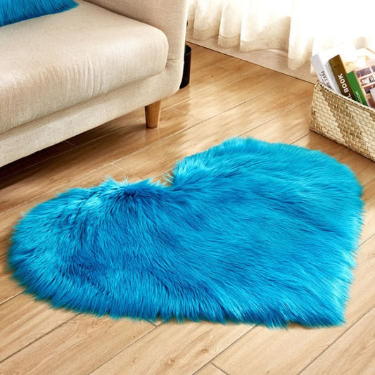 Love Heart Rugs Artificial Wool Sheepskin Hairy Carpet Faux Floor Mat Fur Plain Fluffy Soft Area Rug Tapetes, Series 2