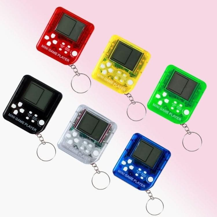 4 PCS Handheld Mini Game Console Toy Classic Brick Game Console with Keychain Reluova