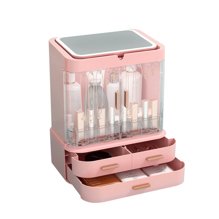 Dust-Proof Drawer Type Cosmetic Storage Box Household Large-Capacity Desktop Lipstick Storage Box