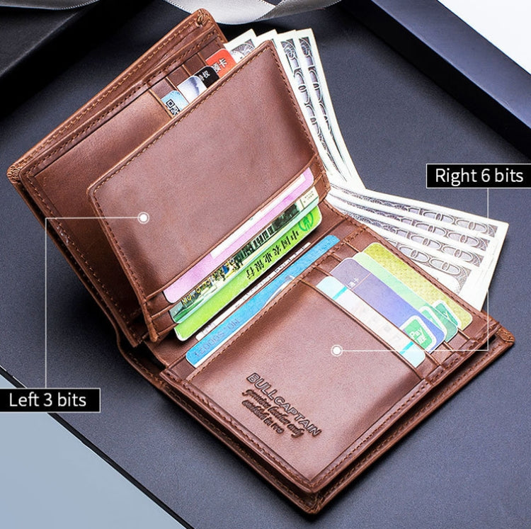 BUFF CAPTAIN 027 Men Short Anti-Theft Wallet Leather Multi-Card Thicken Wallet My Store