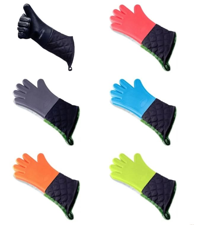 Extended Silicone Non-slip Gloves Resistant To High Temperatures Insulated Microwave Ovens Anti-scalding Gloves - Reluova