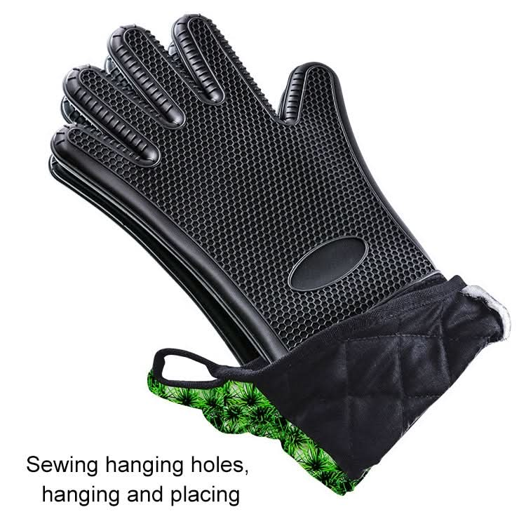 Extended Silicone Non-slip Gloves Resistant To High Temperatures Insulated Microwave Ovens Anti-scalding Gloves - Reluova