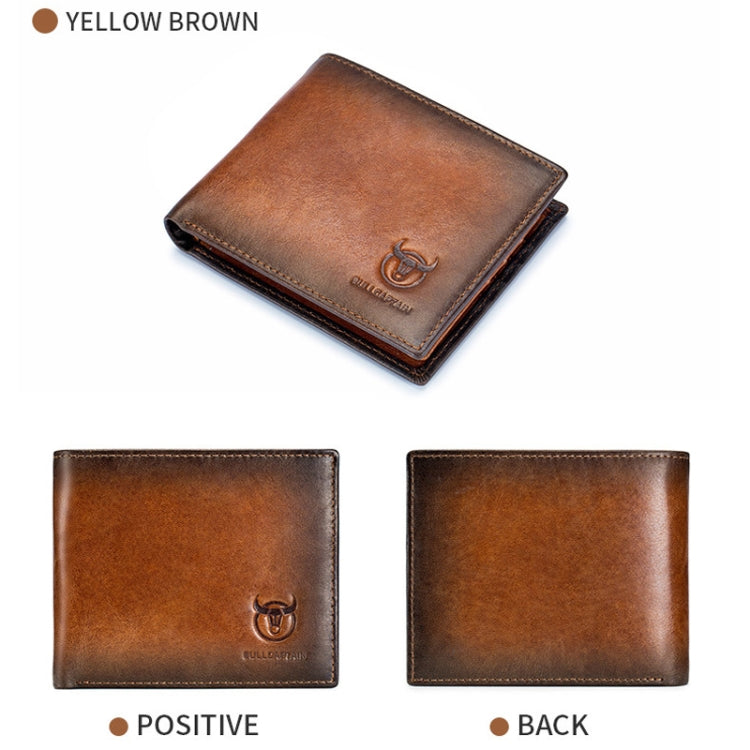 BUFF CAPTAIN 05 Men Leather Short Wallet Anti-Theft Brush Multi-Card Bit First-Layer Soft Cowhide Wallet My Store