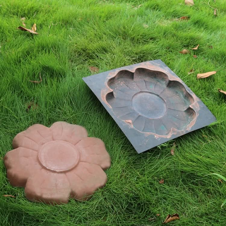 2 PCS Ting  Step Stone Mould DIY Cement Paving And Floor Tile Mould