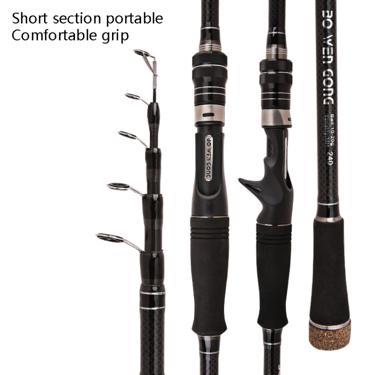 Carbon Telescopic Luya Rod Short Section Fishing Throwing Rod