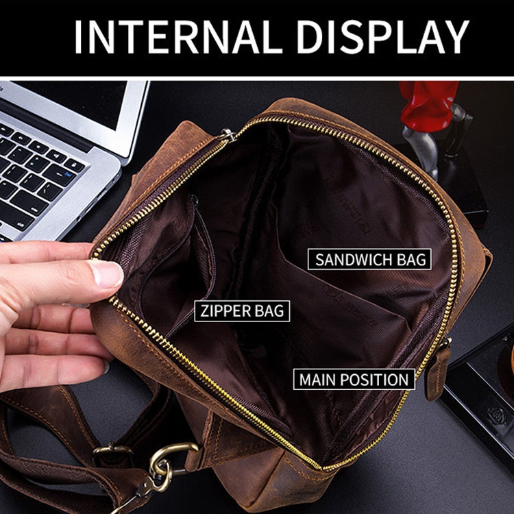 BUFF CAPTAIN 133 Men Leather Retro Shoulder Bag Diagonal Leather Bag My Store