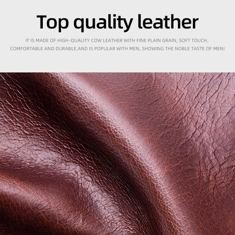 BUFF CAPTAIN 0204 Men Leather Horizontal And Vertical Wallet First-Layer Cowhide Anti-Theft Brush Card Clamp My Store