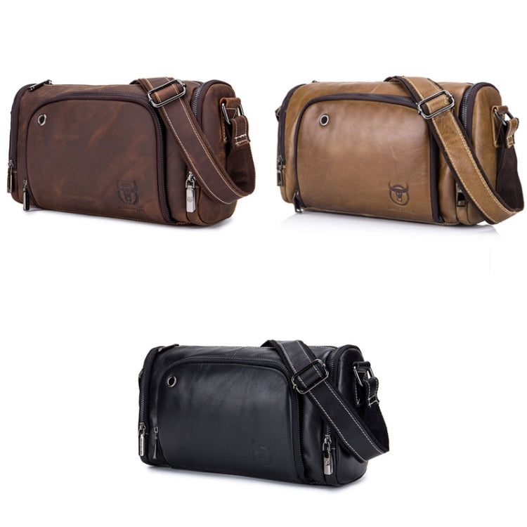 BUFF CAPTAIN HKDJB--001 First-Layer Cowhide Shoulder Messenger Bag Sports Men Leather Bag My Store