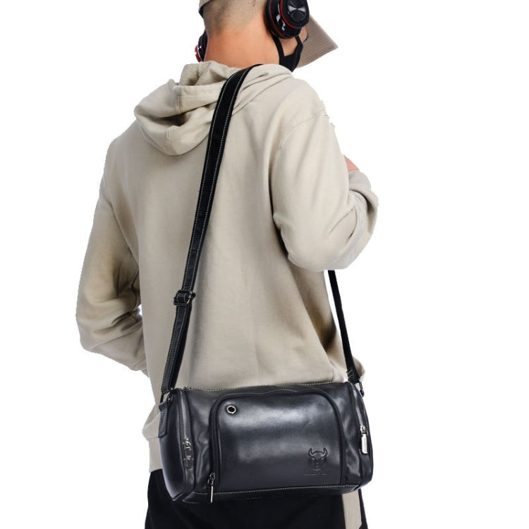 BUFF CAPTAIN HKDJB--001 First-Layer Cowhide Shoulder Messenger Bag Sports Men Leather Bag My Store