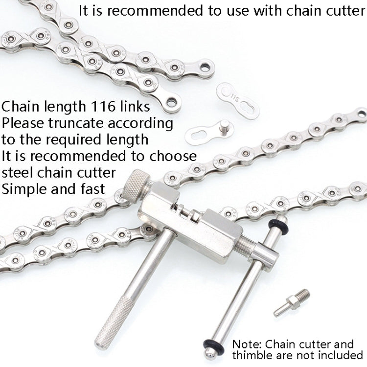 Mountain Road Bike Chain Electroplating Chain, Specification: Reluova