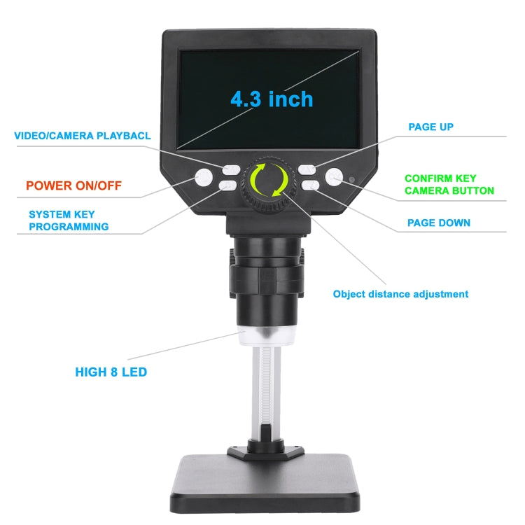 G1000 Digital Microscope HD Mobile Phone Repair Electron Microscope Reluova