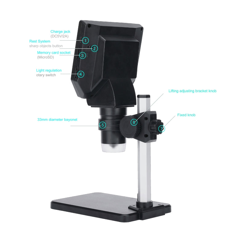 G1000 Digital Microscope HD Mobile Phone Repair Electron Microscope Reluova