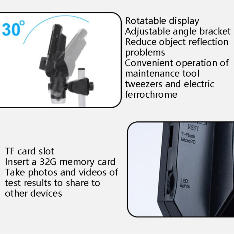 G1000 Digital Microscope HD Mobile Phone Repair Electron Microscope Reluova