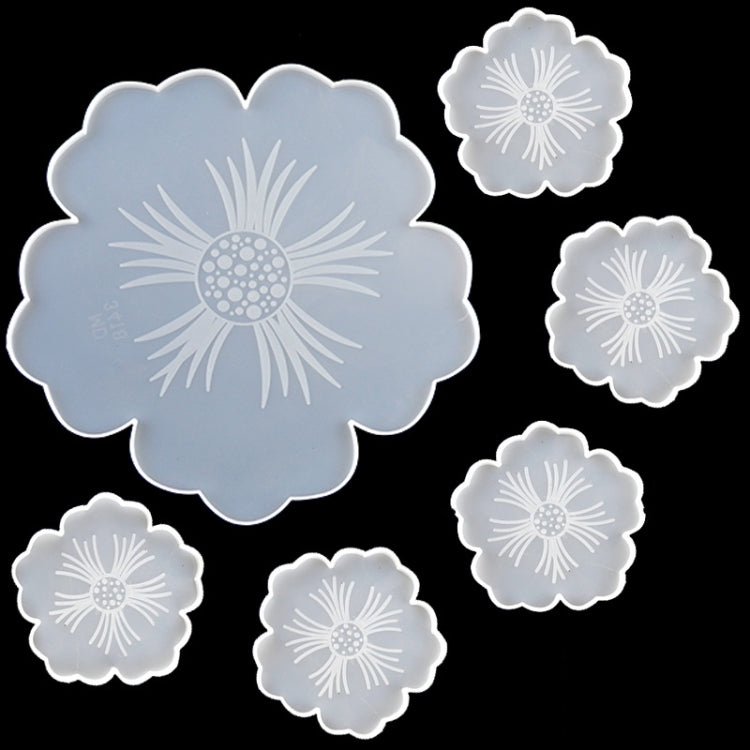 Silicone Flower Cup Pad Mold Set Crystal DIY Mirror Petal Fruit Plate Drop Mold My Store