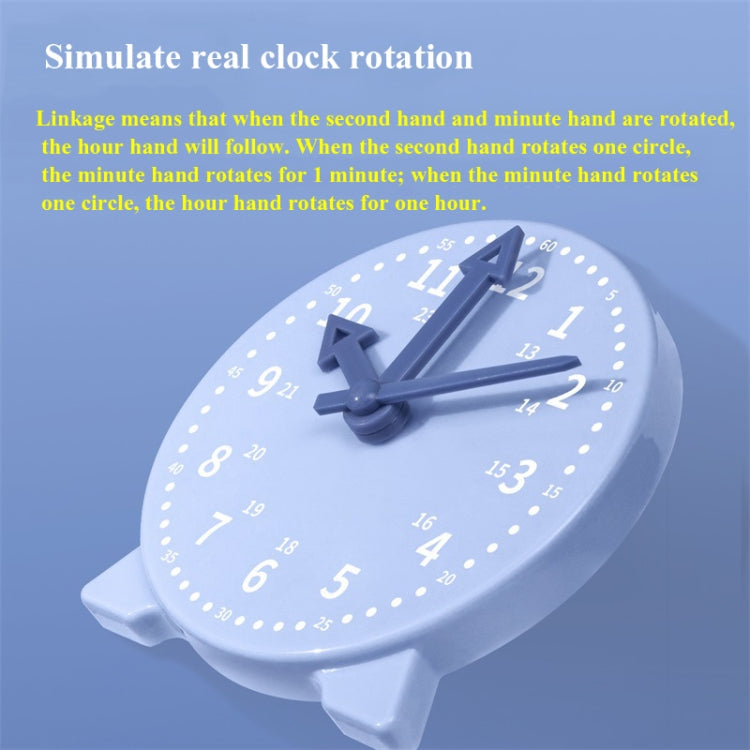 M1145 10CM Three-Needle Linkage Clock Model Time Teaching Tool My Store