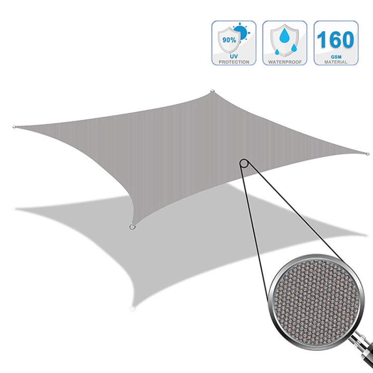 Outdoor Garden Swimming Pool Sun Awning Sunshade Sail Rain Waterproof Canopy, Size: 2m x 1.8m