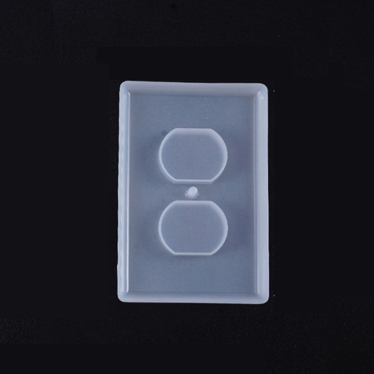 Crystal Epoxy Mirror Porous Socket Button Data Line Switch Panel Silicone Mold