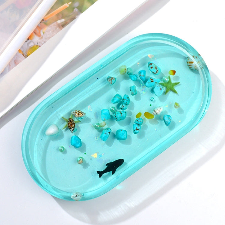 Oval Dish Silicone Mold DIY Crystal Glue Storage Box Mold