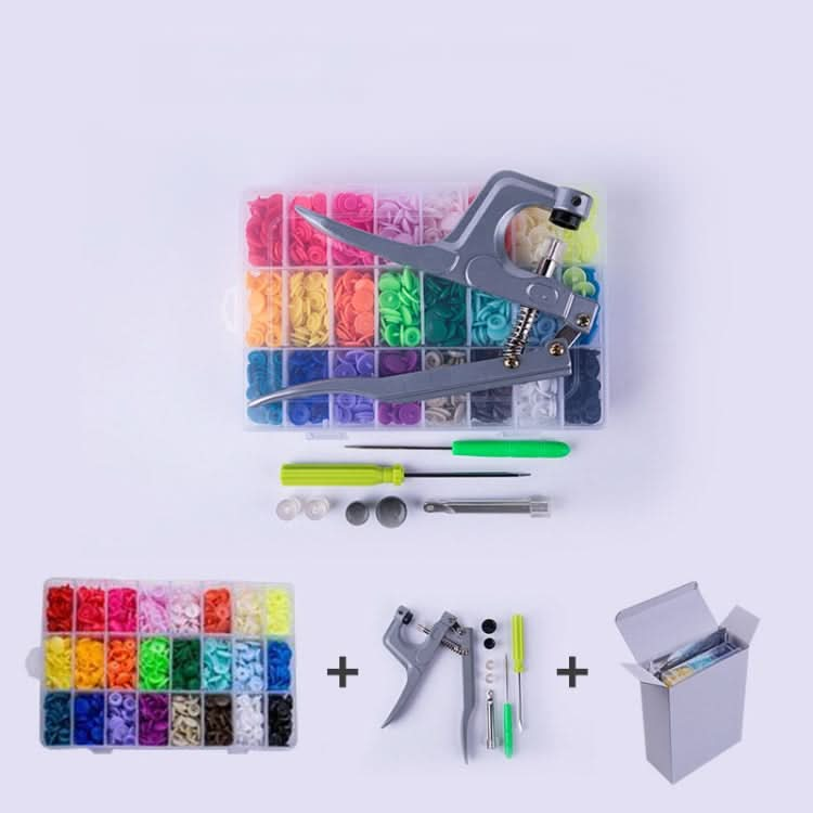 Colorful Plastic Resin Children Clothes Button Hand Pressure Pliers Installation Tool Reluova