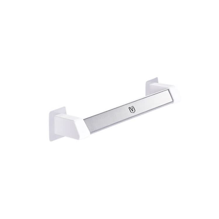 Vilscijon Aluminum Alloy Wall Hanging Shelf Bathroom Toilet Slippers Towel Rack, Colour: Short Silver