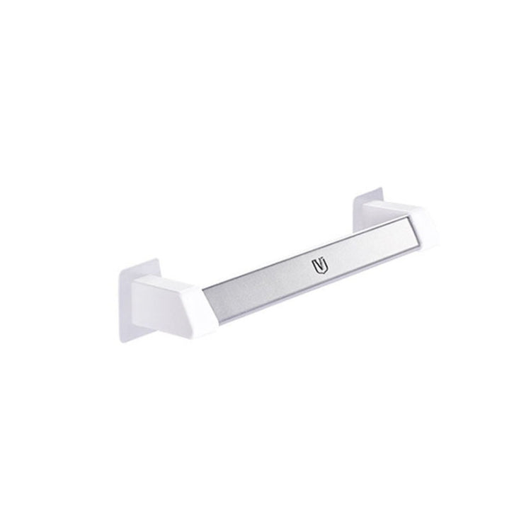 Vilscijon Aluminum Alloy Wall Hanging Shelf Bathroom Toilet Slippers Towel Rack, Colour: Short Silver Reluova