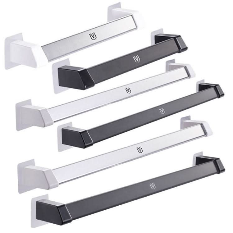 Vilscijon Aluminum Alloy Wall Hanging Shelf Bathroom Toilet Slippers Towel Rack, Colour: Short Silver Reluova