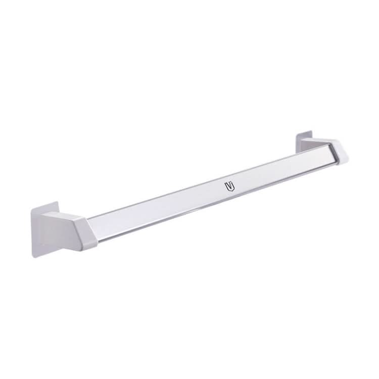 Vilscijon Aluminum Alloy Wall Hanging Shelf Bathroom Toilet Slippers Towel Rack, Colour: Short Silver Reluova